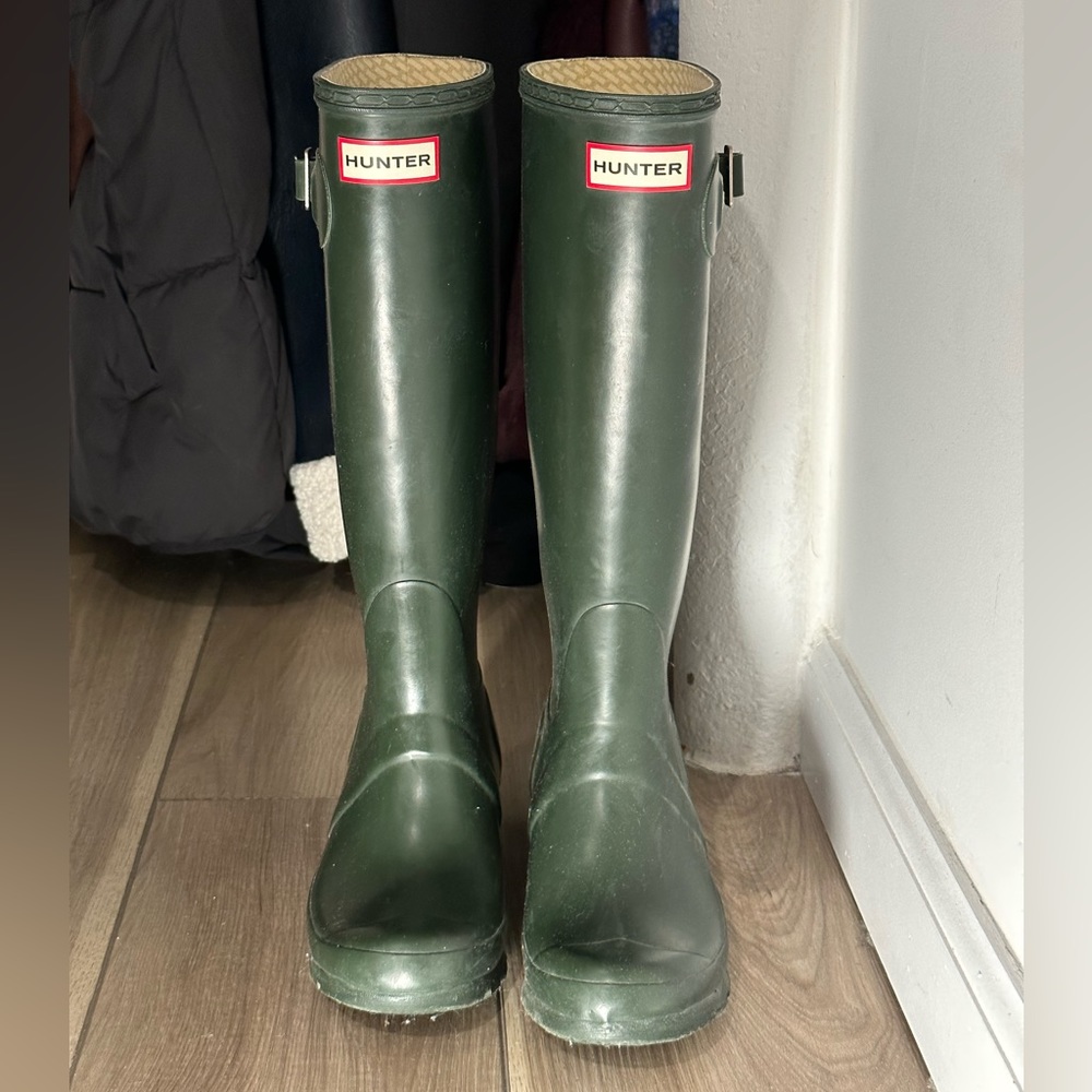 Green Hunter Rain Boots
